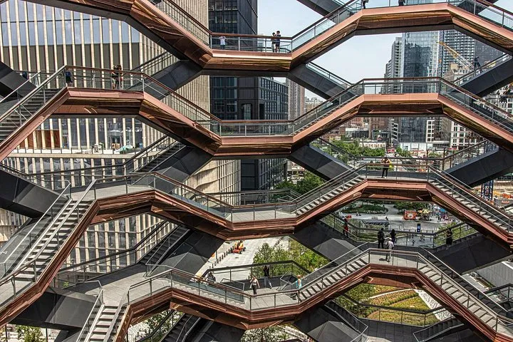 Vessel honeycomb of interconnecting staircases at Hudson Yards on a New York architecture tour of the new west side